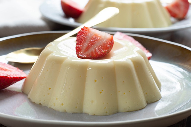 Vanillepudding mit Marzipan
