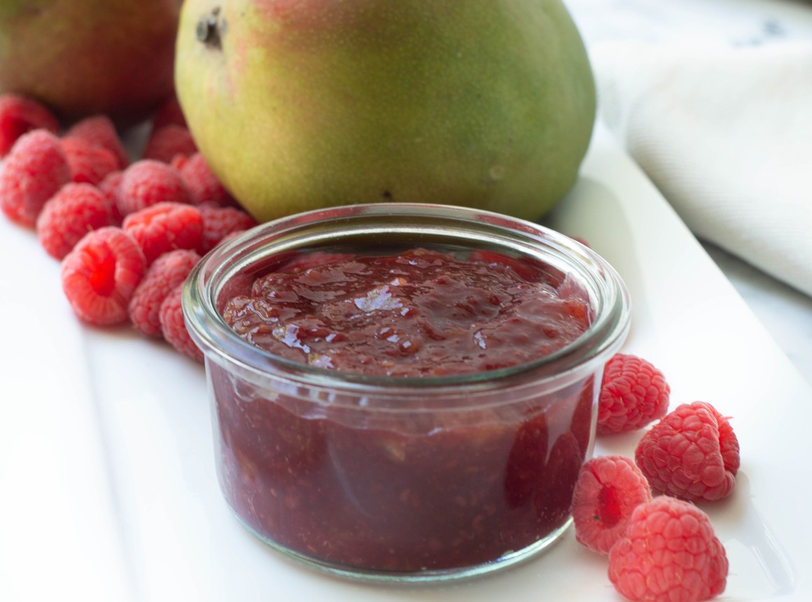 Mango-Himbeer-Marmelade