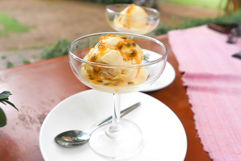 Kokos-Maracuja-Eis
