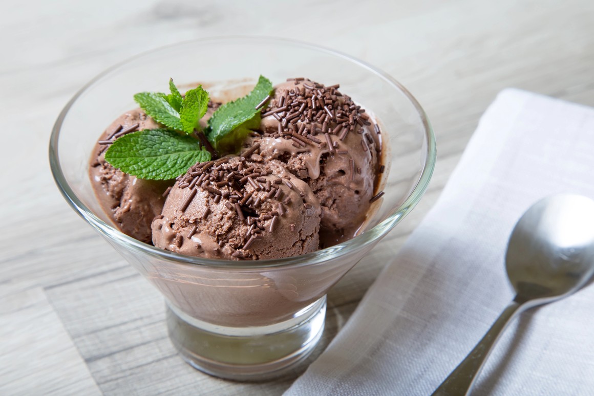 Schokoladen-Softeis