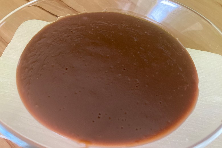 Pudding mit Nuss-Nougat-Creme