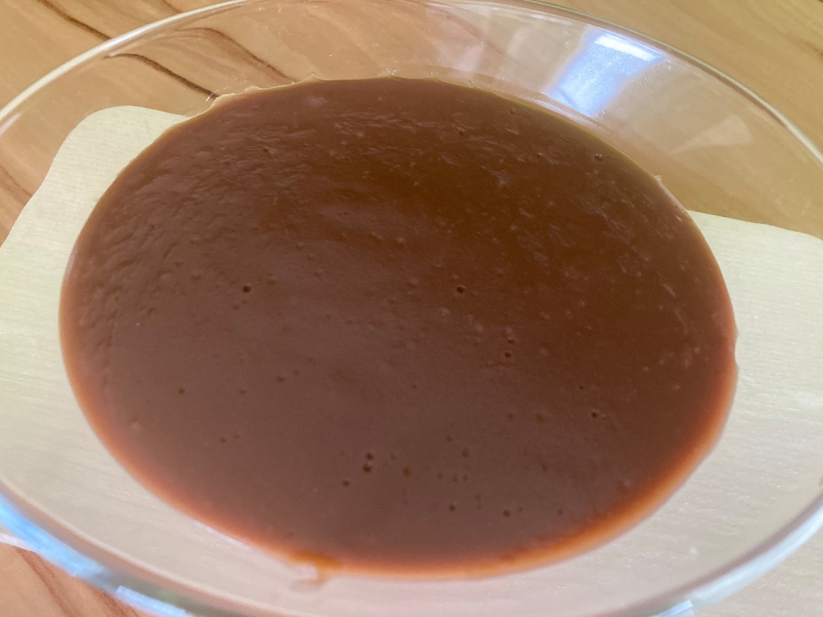 Pudding mit Nuss-Nougat-Creme