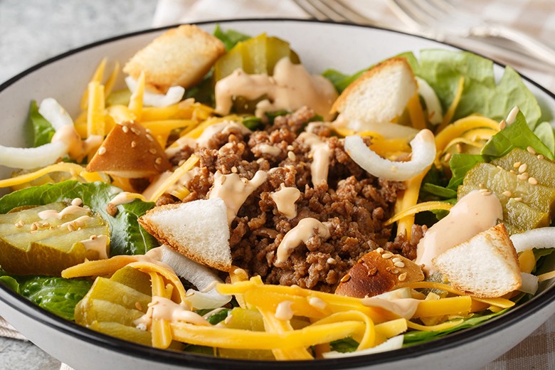 Cheeseburger-Salat