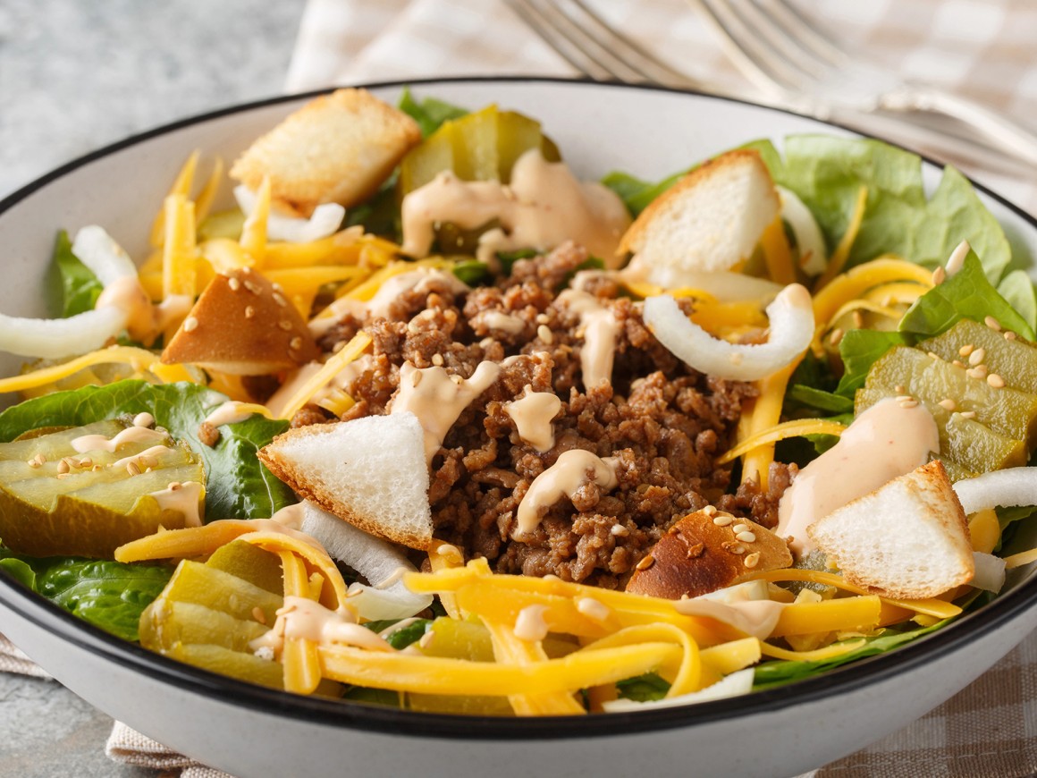 Cheeseburger-Salat