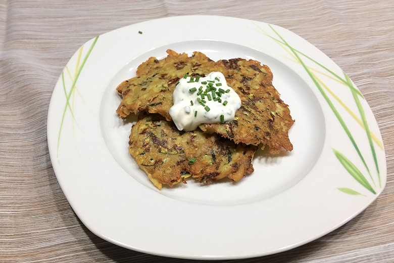 Kartoffelpuffer mit Zucchini