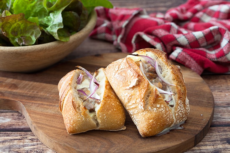 Flammkuchen-Brötchen