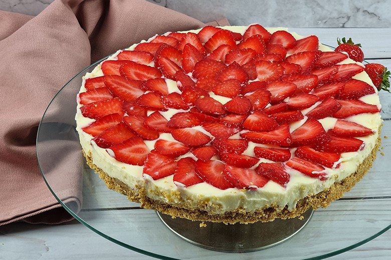 Erdbeerkuchen ohne backen