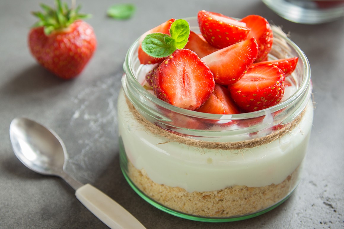 Cheesecake ohne backen im Glas