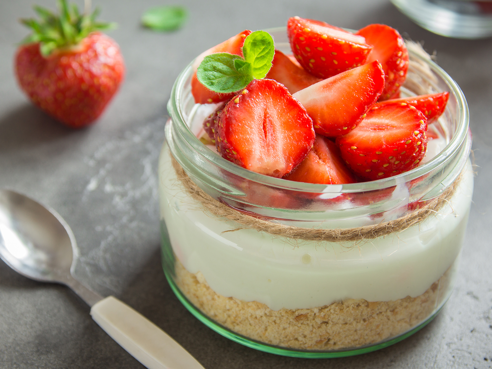Cheesecake ohne backen im Glas