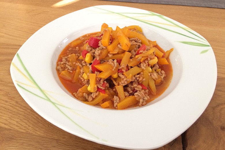 Chili con Carne mit Kürbis