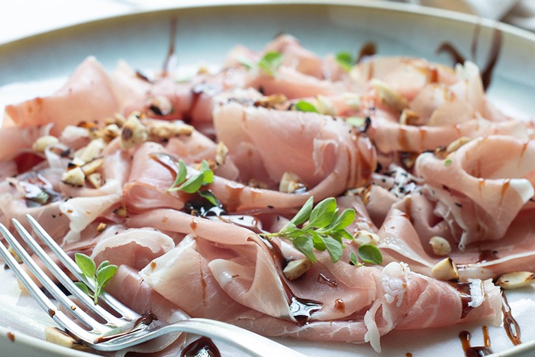 Carpaccio aus Prosciutto