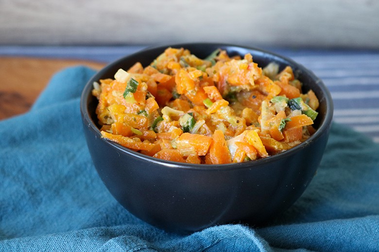 Cremige Karottensauce mit Lauch