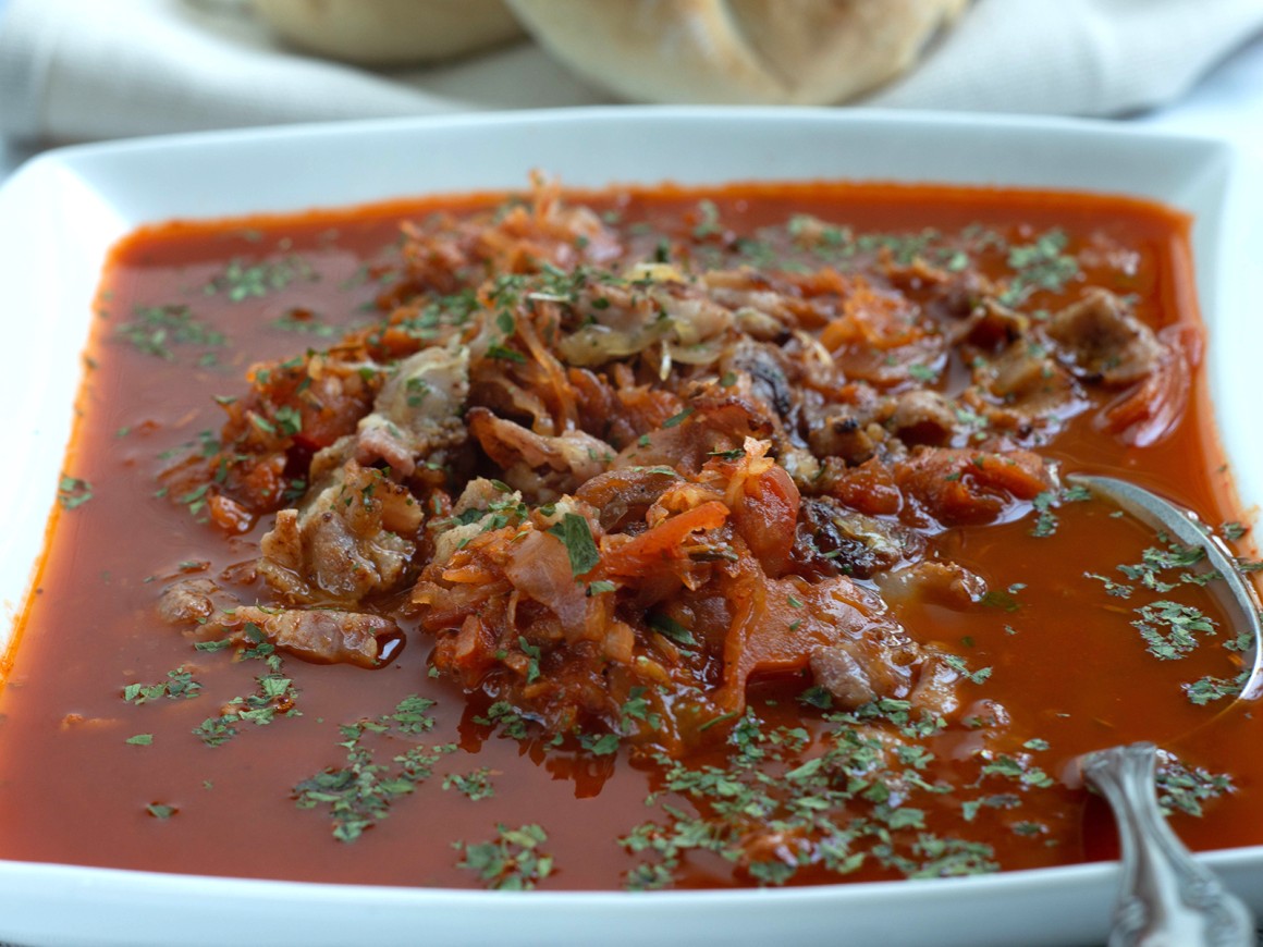 Sauerkrauteintopf mit Speck - Rezept