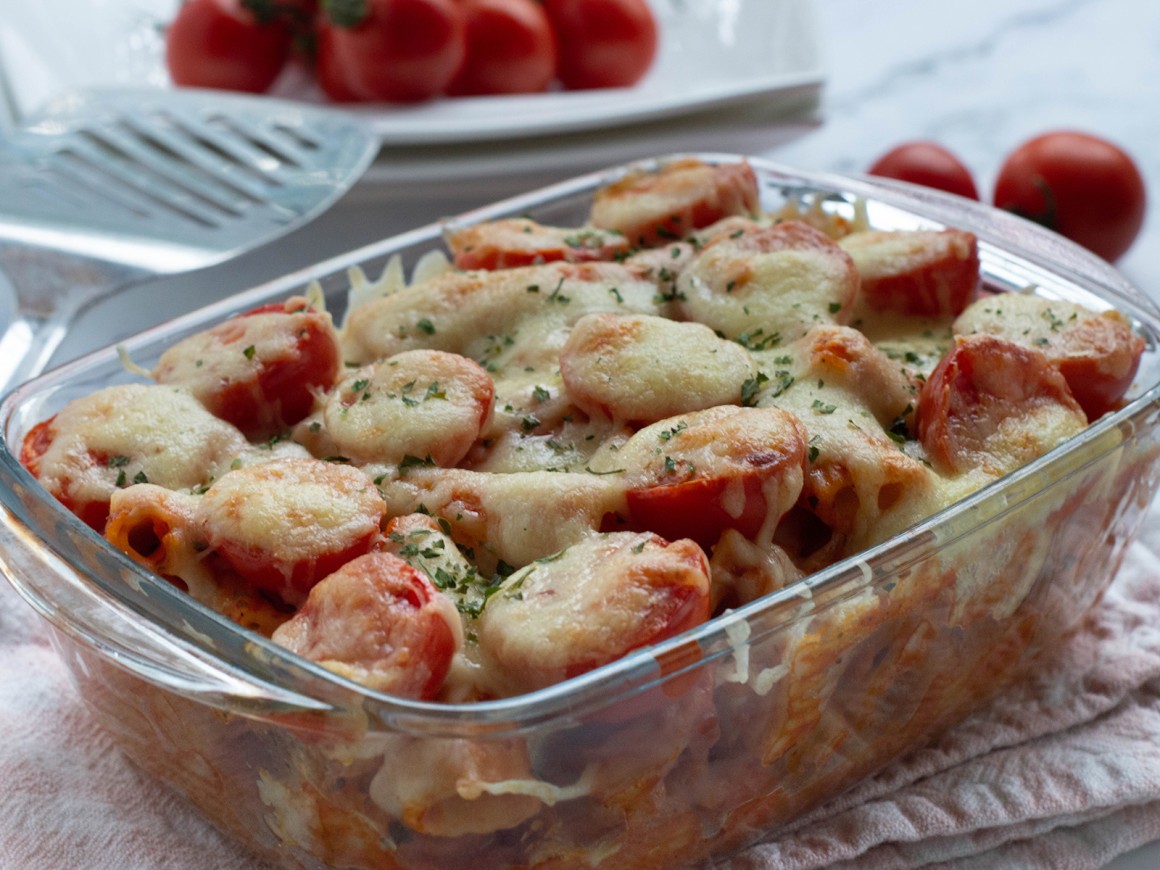 Pasta Quattro Formaggi in Tomatensoße