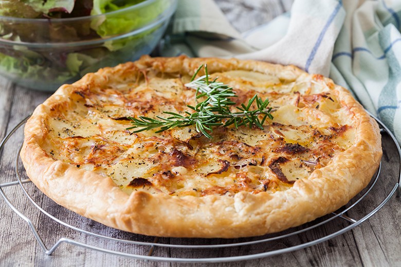 Kartoffel-Tarte mit Käse