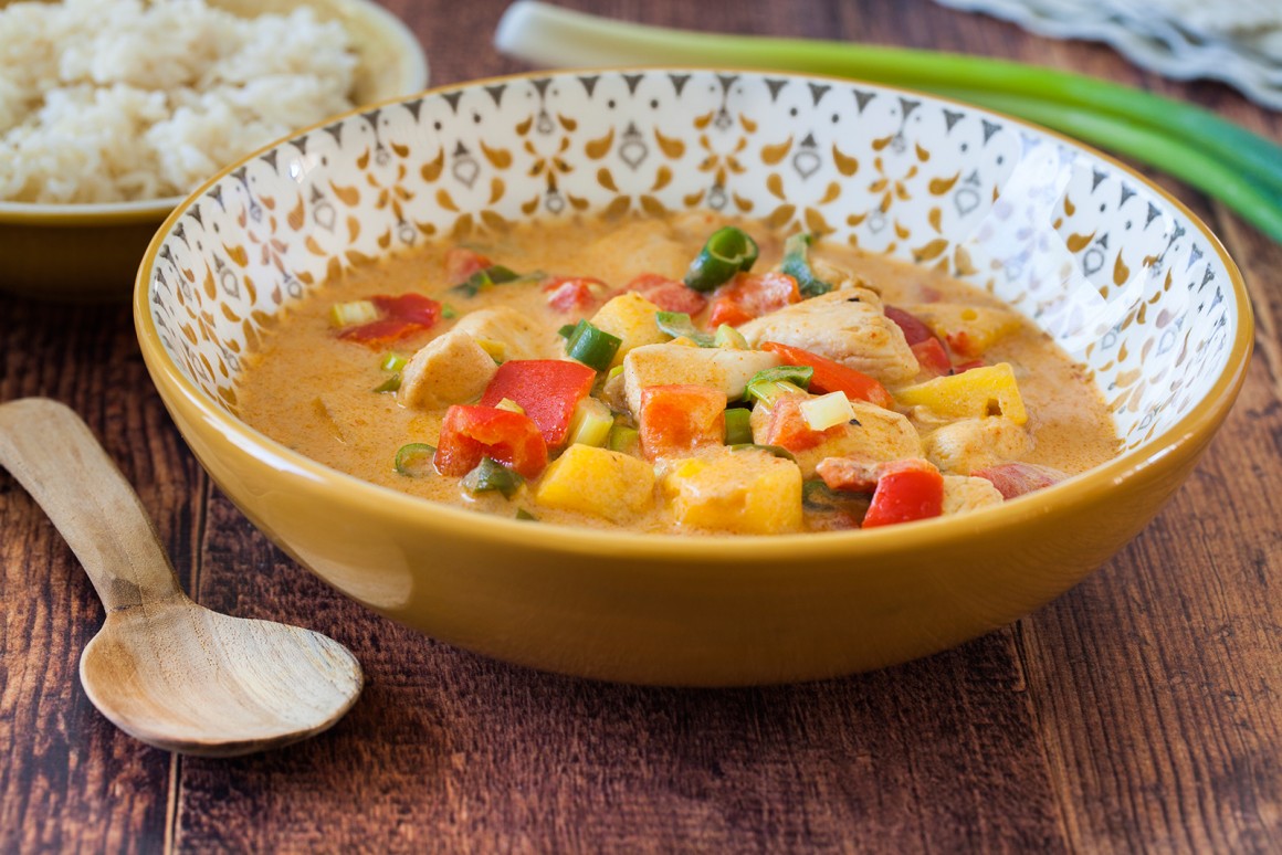 Hähnchencurry mit Ananas