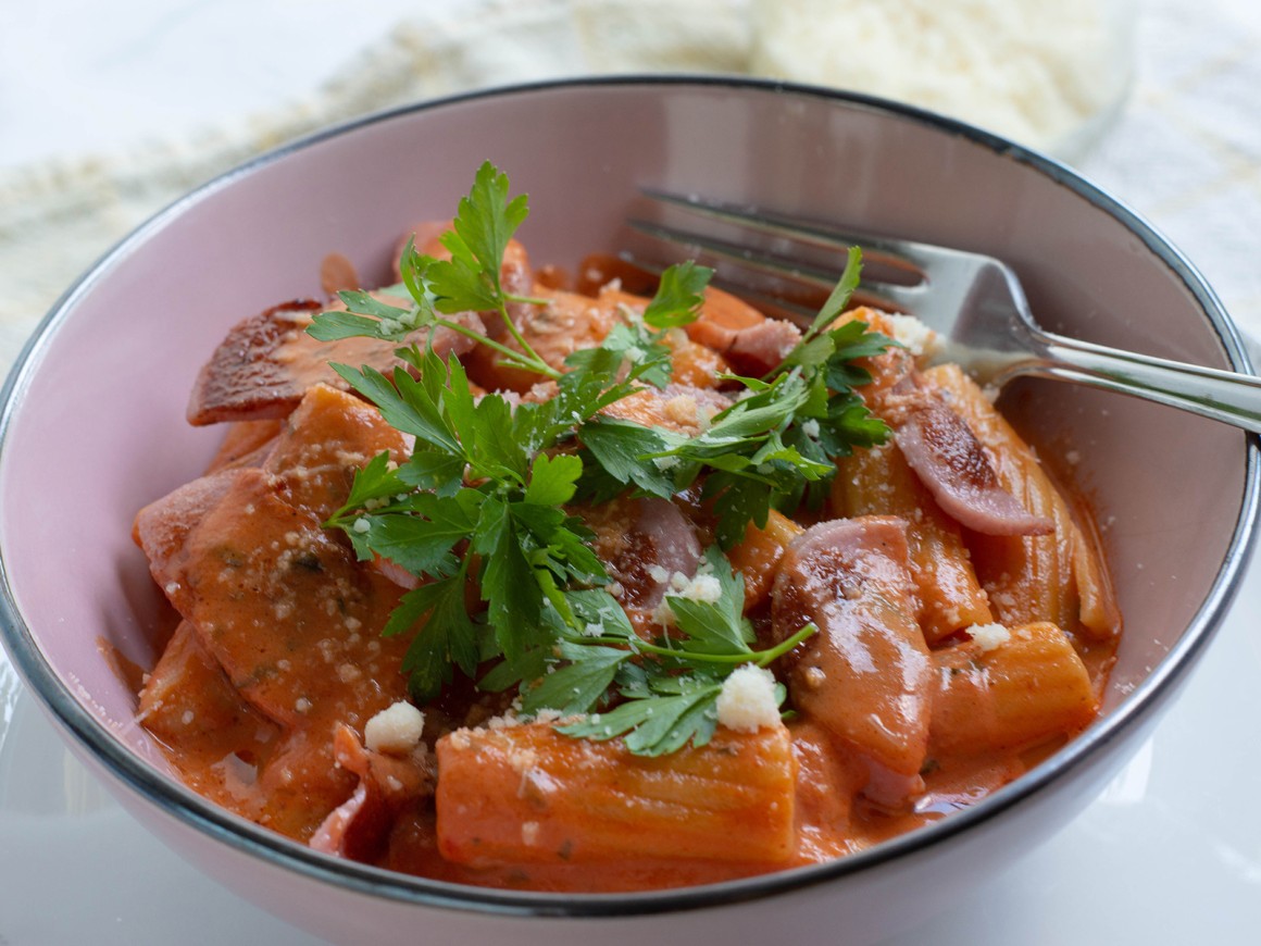 Paprika-Lauch-Zwiebel-Soße - Rezept