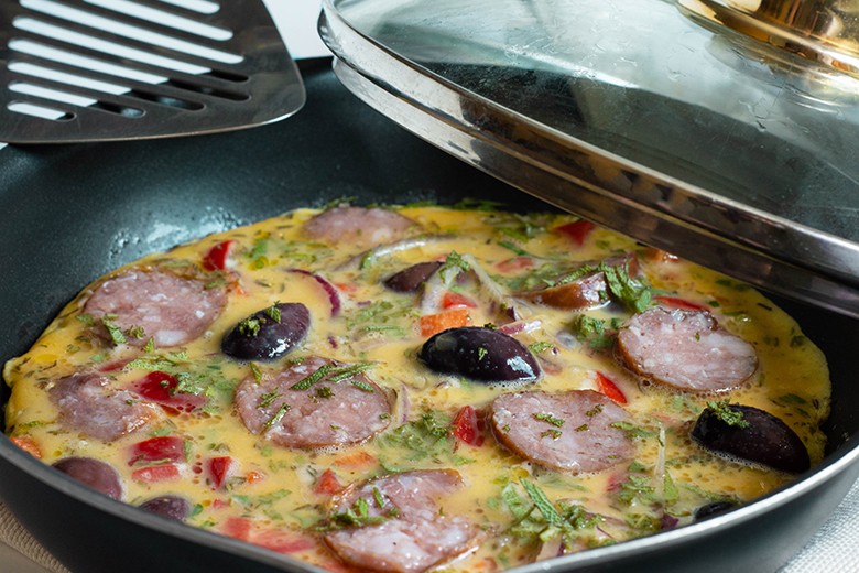 Frittata mit Kabanos