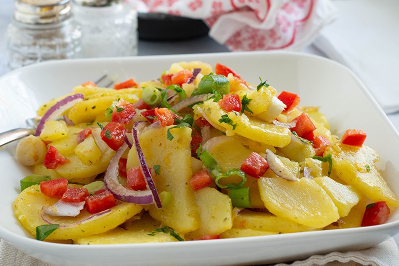 Gesunder Ayurvedischer Kartoffelsalat