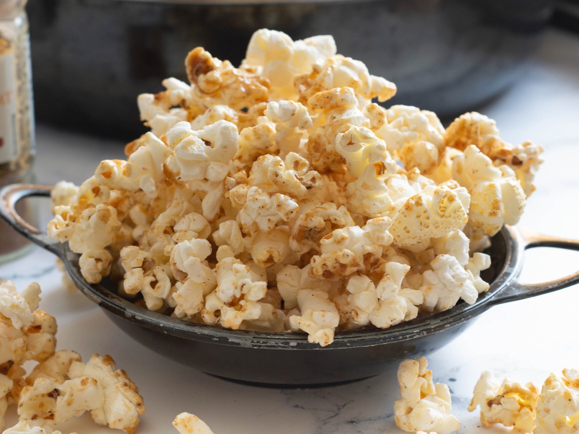 Popcorn mit Zimt-Karamell