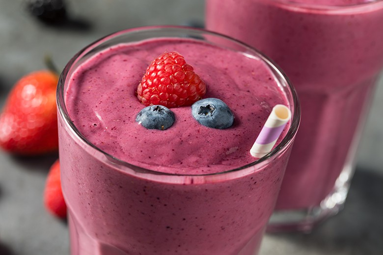 Beeren-Proteinshake