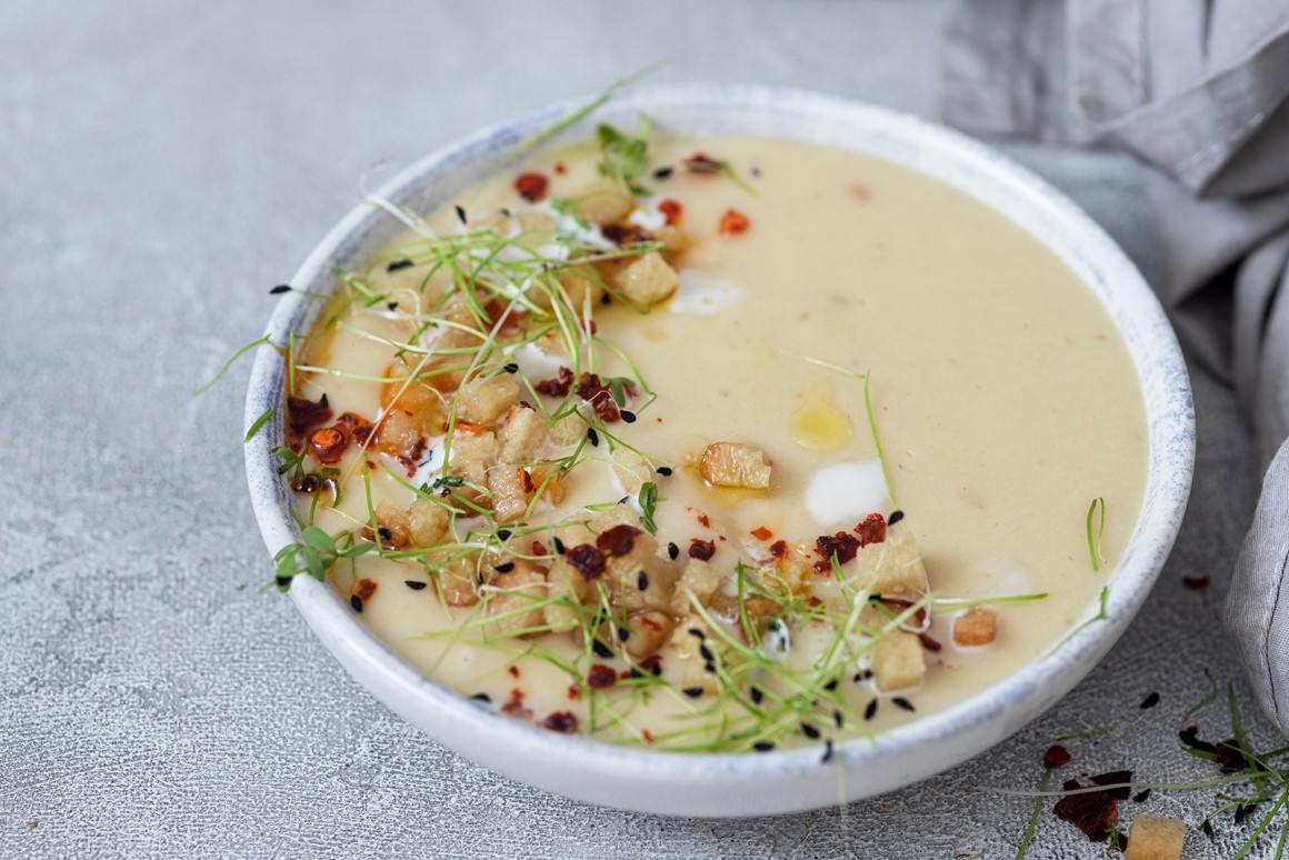 Topinambursuppe mit Kokosmilch - Rezept