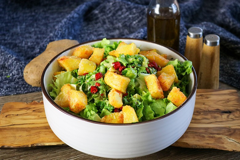Veganer Kartoffelsalat mit Avocado