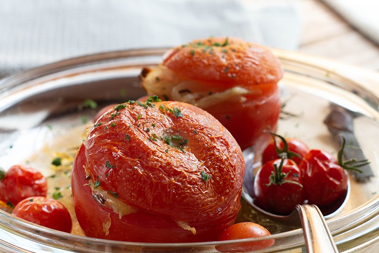 Gedämpfte Tomaten mit Kohl