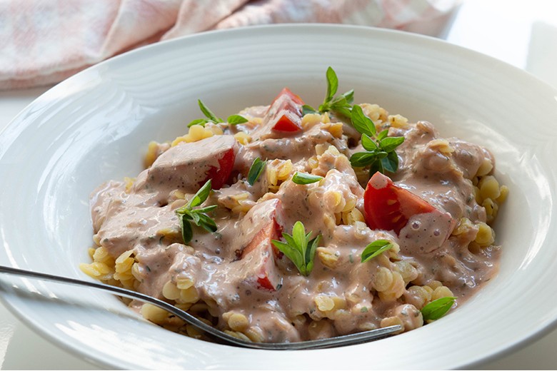 Marokkanischer Linsensalat