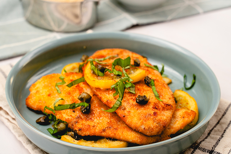 Hähnchen mit Käsekruste