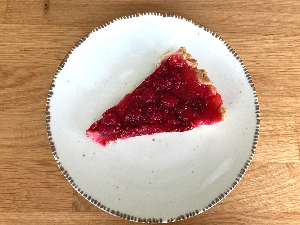Himbeerkuchen mit Mürbeteig