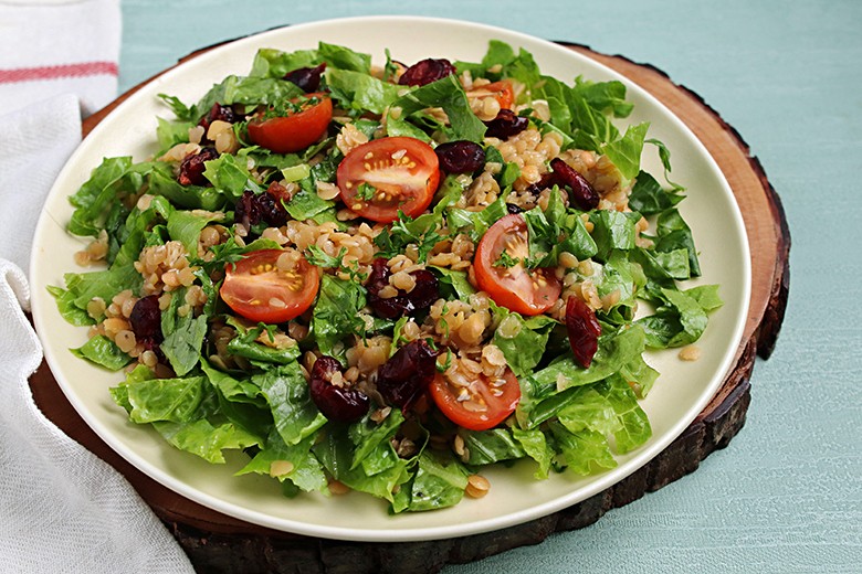 Roter Linsensalat