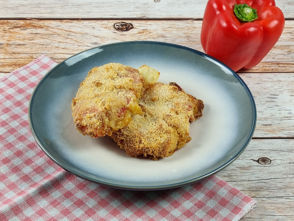 Gefüllte Paprikaschnitzel