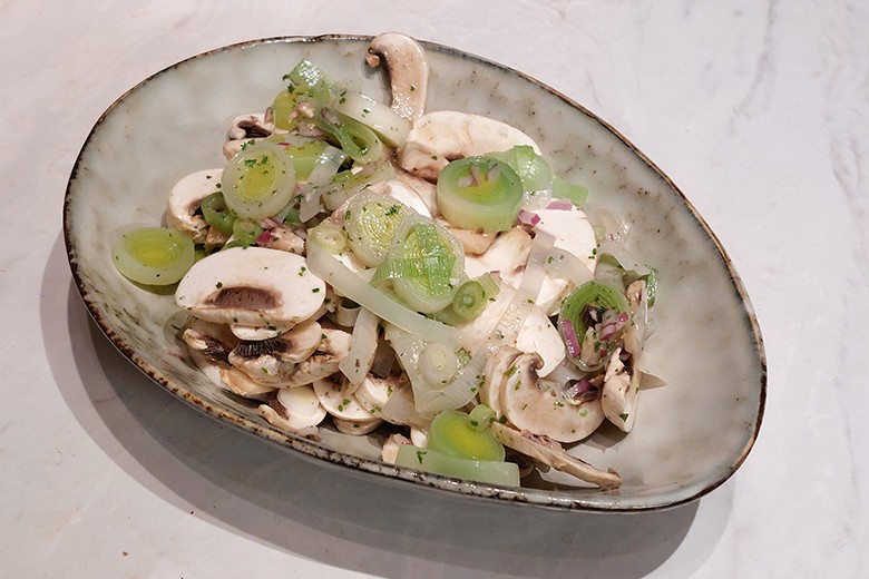 Champignon-Lauch-Salat