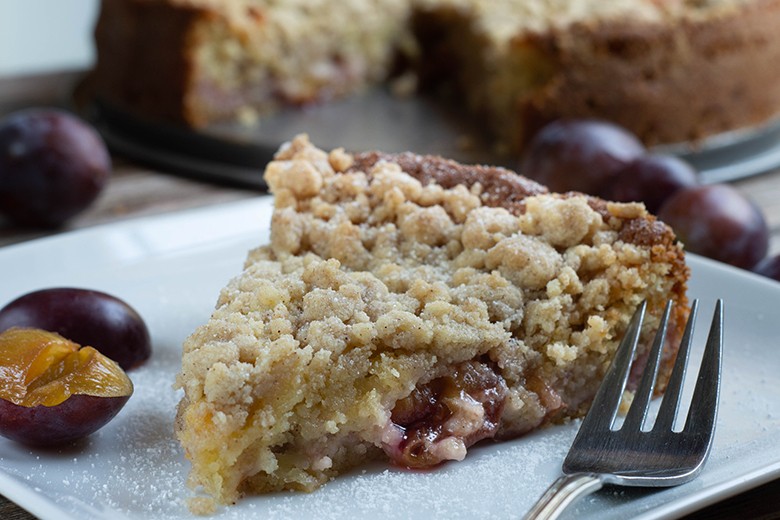 Pflaumenkuchen mit Mürbeteig