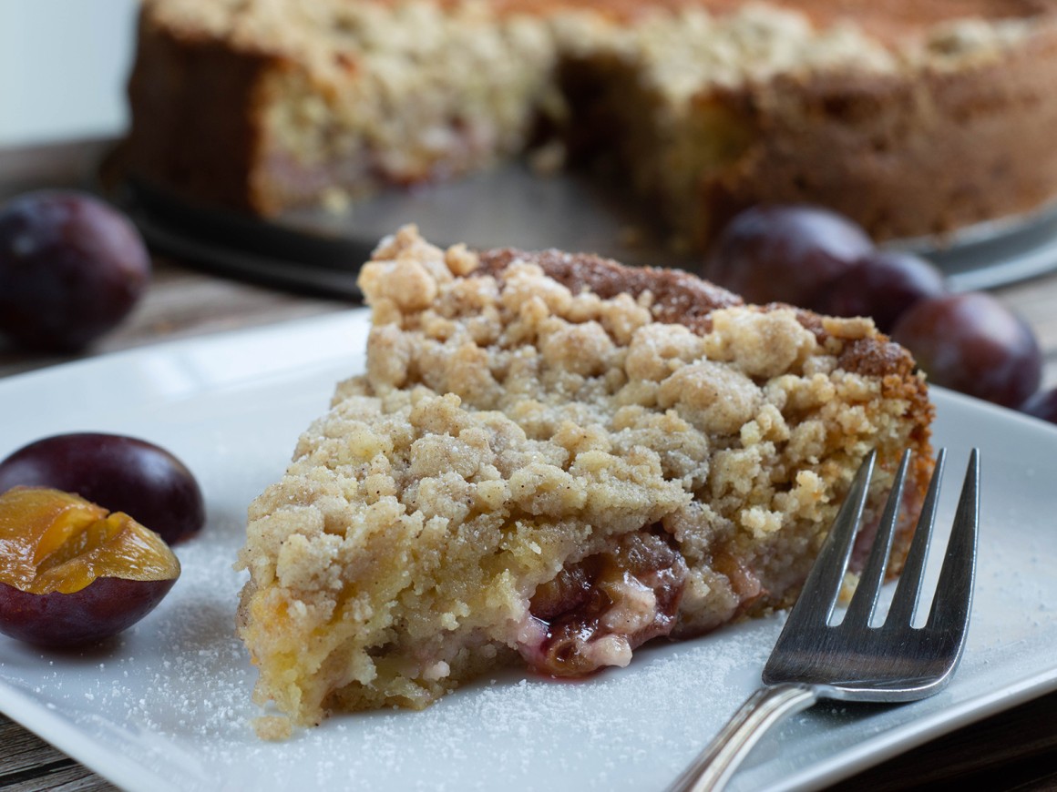 Pflaumenkuchen mit Mürbeteig