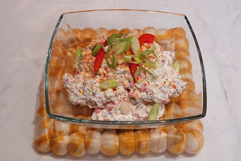 Paprikacreme mit Schafskäse