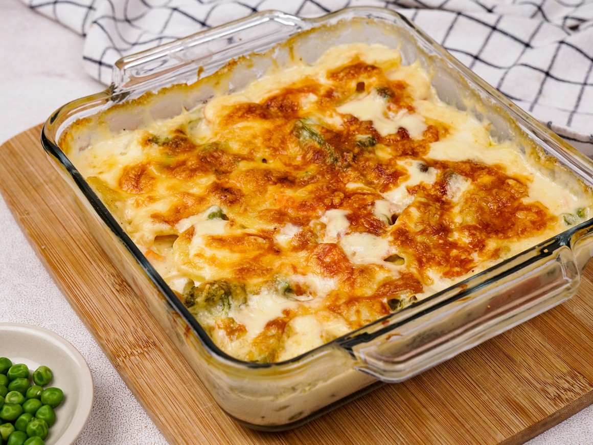 Gemüseauflauf mit Sahne