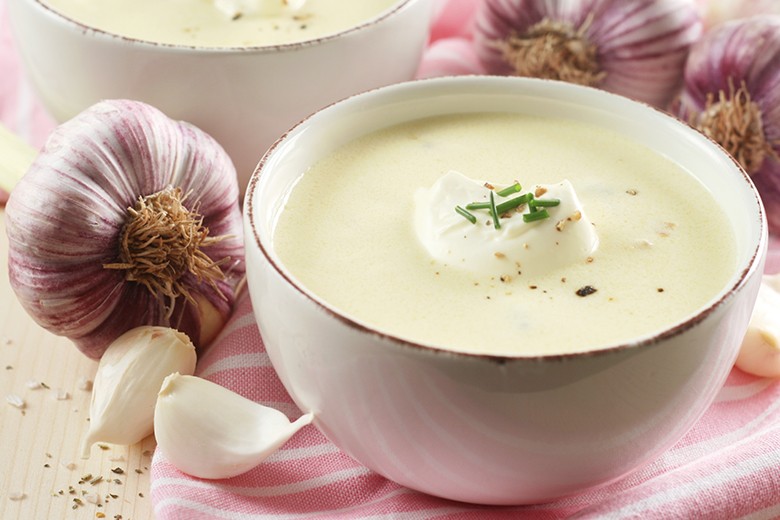 Cremige Knoblauchsuppe