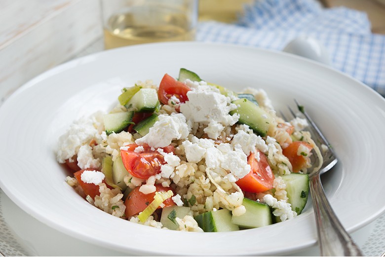Bulgursalat mit Feta