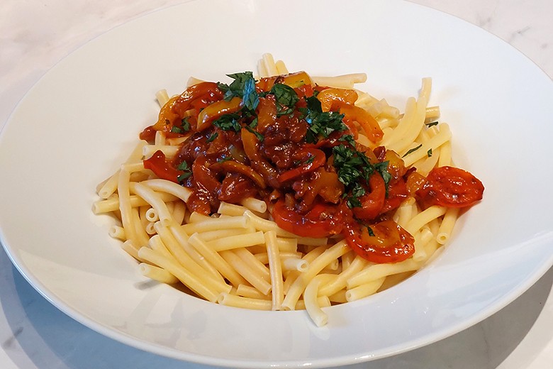 Pasta mit Röstpaprika