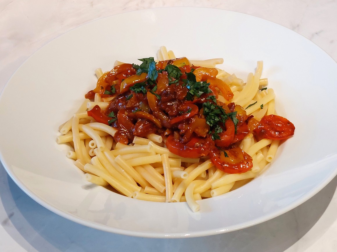 Pasta mit Röstpaprika