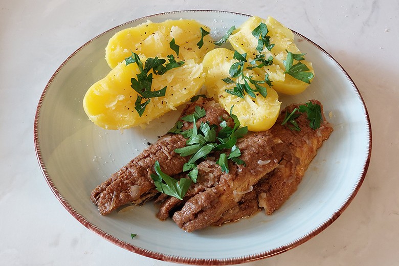 Bismarckhering mit Salzkartoffeln