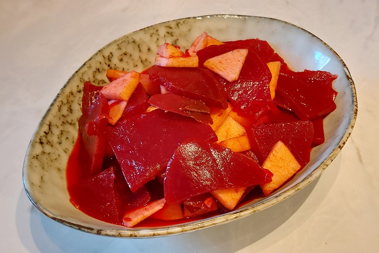 Rote Bete-Salat mit Äpfeln