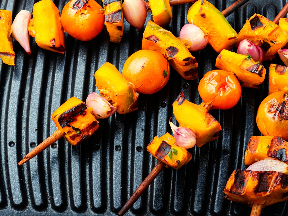 Grillspieße mit Kürbis - Rezept