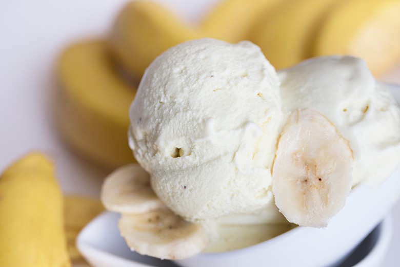 Eis aus Kokos und Banane