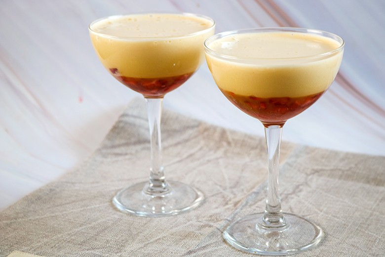 Erdbeeren mit Wein-Zabaione