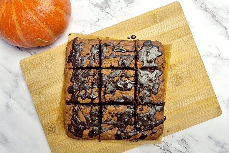Kürbis-Brownies