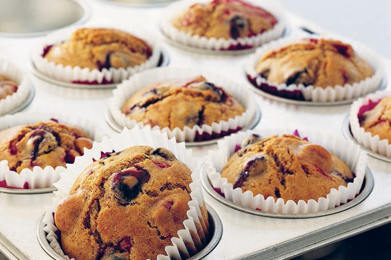 Sommerliche Beerenmuffins