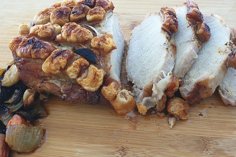 Schweinebraten vom Grill